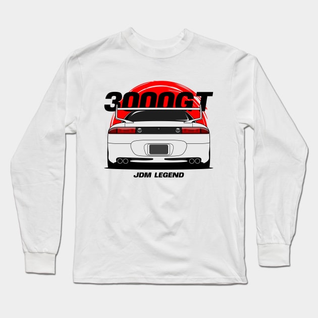 White 3KGT Long Sleeve T-Shirt by GoldenTuners